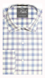 Mens Plaid Luxe Microfiber Fitted Dress Shirt- Modern Fashion Fit- Fitted