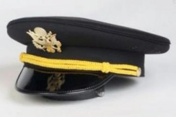 Military Cadet Hat in Black