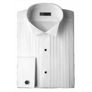 Tuxedo Shirt WHITE WING Collar All Cotton Tuxedo Shirt