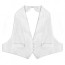 Tuxedo Vest Boys White Pique Backless Vest Only