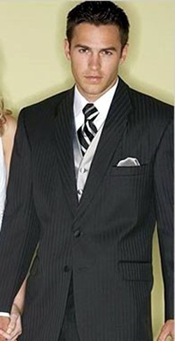 Tuxedo Two Button Black Seven Unlimited Wool After Six