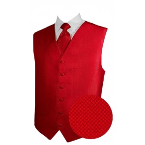 Boys Tuxedo Vest ONLY Backless Geo Vest with Tie Optional