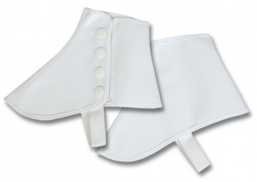 Spats Mens White Canvas Marching Band Spats