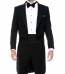 Mens Wool Tails Peak Lapel Coat Only