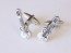 Guitar Design Cufflinks Silver FInish