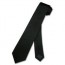 Skinny Black poly Selftie Necktie Mens 2.5 Inch