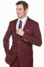 Slim Fit Burgundy Suit Notch Lapel in Wine Burgundy Color- Prom-Homecoming