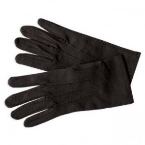 MENS Formal Gloves BLACK Nylon Stretch Fabric Gloves