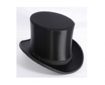 Black Silk Collapsible Top Hat