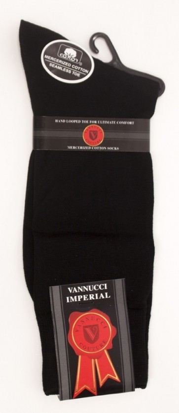 Mens Black Dress Socks Mercerized Cotton
