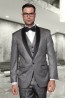 Tuxedo Modern Slim Fit Shawl Lapel Single Button in Gray