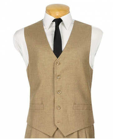 Mens Vinci Vest for Suit Luxurious Wool Feel Microfiber Men's Vest
