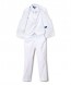 Perry Ellis boys 5 Piece 2 Button Notch Suit White