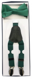 Boys Emerald Suspender and Bow Tie Set Kids Wedding Colors