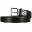 Mens Black Belt Leather with Silver Buckle