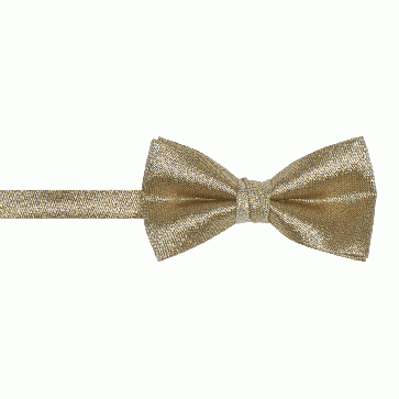 Gold or Silver Metallic Lame Shinny Pre Tied Bowtie for Men or Boys
