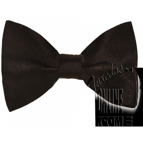 Bow Tie BLACK Satin BIG Tall MEN'S Pre Tied Wide Large Bowtie