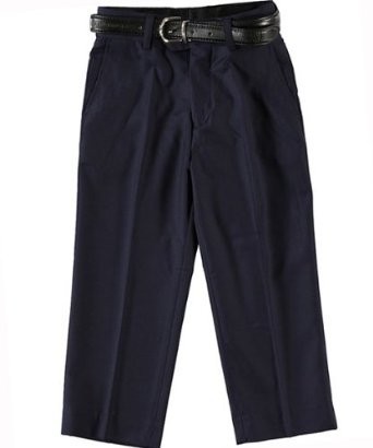 Boys Black Dress Pants Flat Front