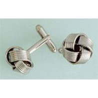 Cufflinks LARGE LOVE KNOT Cuff Links Silver