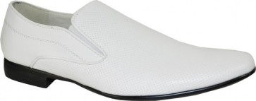 Men's White Slip-on Dress Shoes