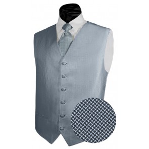 Boys Tuxedo Vest Backless Geo Vest Only French Blue SALE