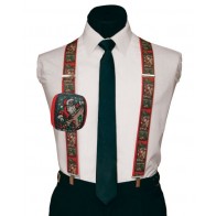 Santa Claus  Holiday Christmas Suspenders X-Mas Kris Kringle