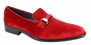 Mens Slip On Suede Loafer shoes with Buckle -Prom shoes-Wedding