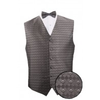Mens Vest  ONLY for Tuxedo or Suit All Colors Eternity Pattern Vest with Tie Optional