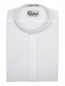 WHITE Mens Banded Collar Dress Shirt CLOSEOUT NON PLEATED Sale