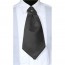 Satin Black Pre Tied Cravat Ascot