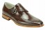 Amato Men's Brown Buckle Slip-On Dress Shoe