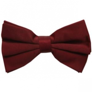 Burgundy Big & Tall Mens Pre-Tied Bowtie