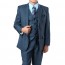 5 Piece Boys Dark Blue 2 Button Suit