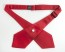 Cross Tie Red or Black Satin Continental Tie Cross Over for Men and Women