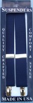 Mens NAVY BLUE Clip Suspenders Sale