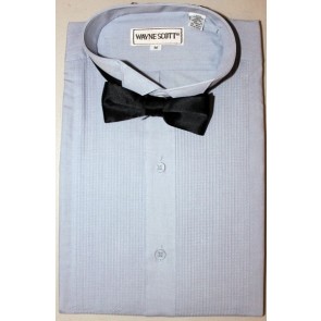 Chambray slim fit tuxedo shirt wing tip with a bowtie Closeout