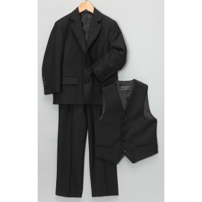 Boys Black Suit Three Piece Set High Quality Teen