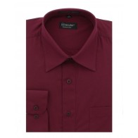 French Convertible Cuff Dress Shirt Mens Open Box Milani Burgundy