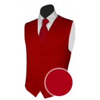 Necktie Pocket Square RED PIQUE SILK Necktie Pocket Square SET