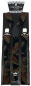 Brown Camouflauge Suspenders
