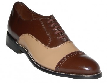Regency Brown and Taupe Stacy Baldwin Formal Shoes