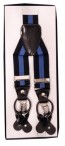 Mens Striped Color Variety Convertible Clip Suspenders