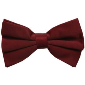 Burgundy Big & Tall Mens Pre-Tied Bowtie