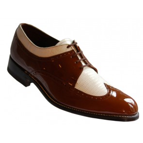 Spectator Brown and White Stacy Baldwin Formal Shoes