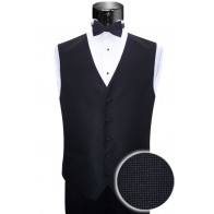 Waffle Pique Silk Tuxedo Vest- Vest Only All Color