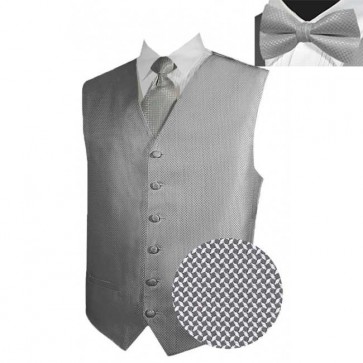 Tuxedo Vest ONLY Mens Geo Full Back Vest with Tie Optional