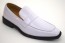 Mens Slip On Patent Leather with Strap Tuxedo Shoes white