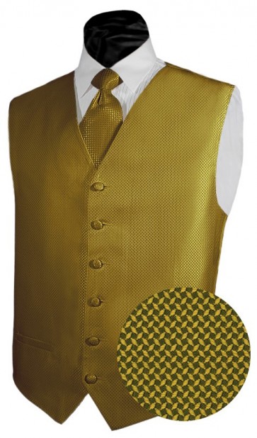 Boys Tuxedo Vest Backless Geo Vest Only Gold SALE