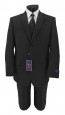 Mens Suit Grey Classic Pin Stripe Two Button Suit