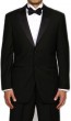 Slim Fit Tuxedo Two Button Notch Lapel Black | Prom  Wedding
